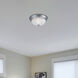 Decorative 2 Light 11 inch Pewter Flushmount Ceiling Light in White Alabaster, Small